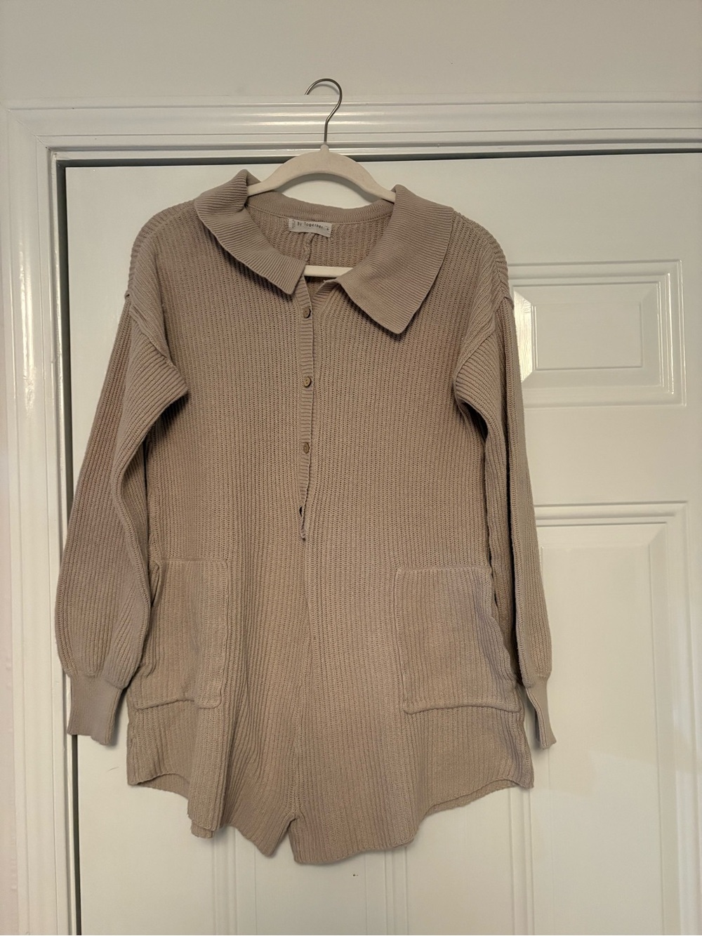 Women's Beige Romper Onesie